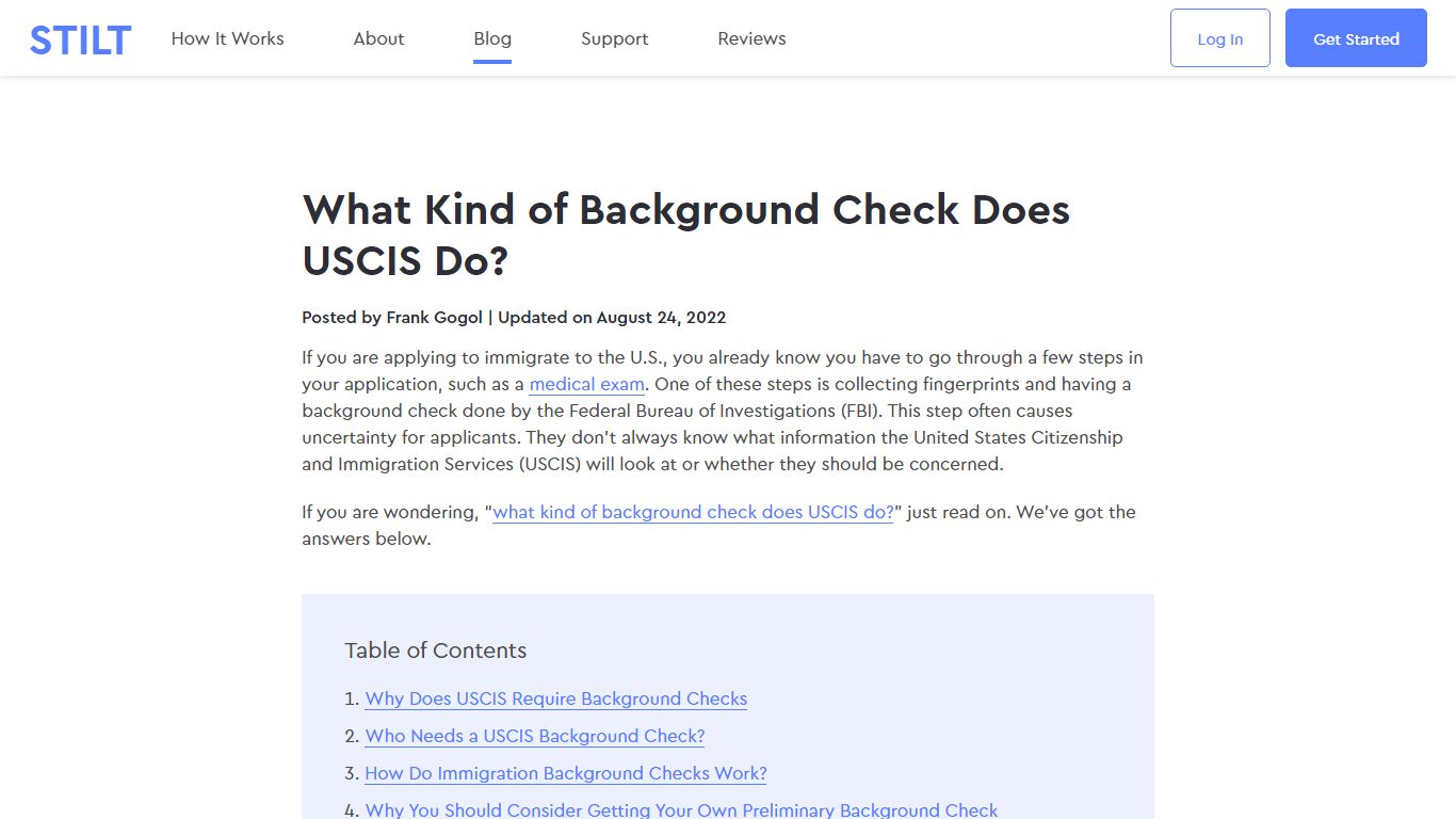 USCIS background checks explained [2022] - Stilt Blog